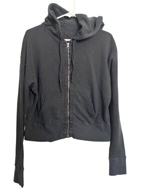 Unsubscribed 1918 Fleece Hoodie Size Small Faded Black NWT Pockets